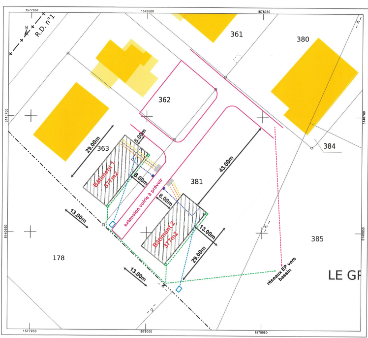 Plan de la ZAE de Saint Benoît du Sault