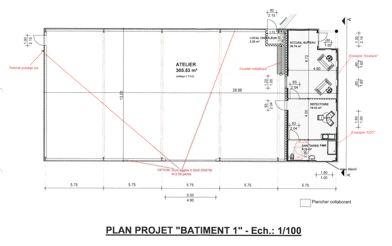 plan batiment 1